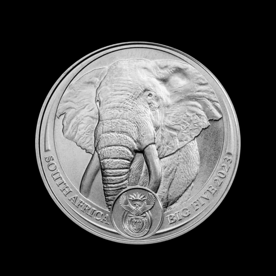 Big Five Słoń 1 uncja platyny 2023 - image 1