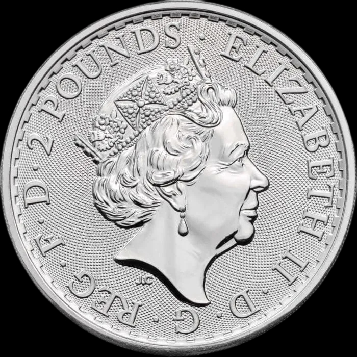 Britannia Królowa Elżbieta II 1 uncja srebra 2023 - image 2