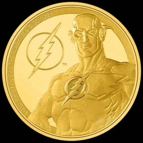 Niue: DC Comics - The Flash 1/4 uncji Złota 2022 Proof - image 1
