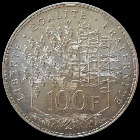 Srebrna Moneta Francja 100 Franków Różne Roczniki - image 2