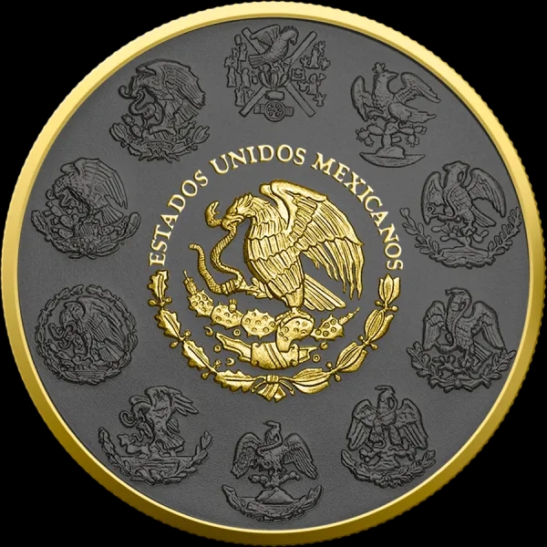 Mexican Libertad 1 uncja srebra 2024 Golden Ring - image 2