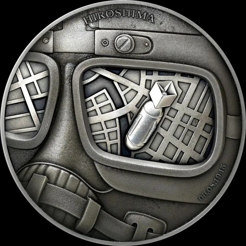 Ludzkie Tragedie - Hiroszima 2 uncje Srebra 2022 High Relief - image 1
