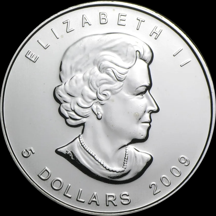 Kanadyjski Liść Klonowy 1 uncja srebra 2009 - image 2