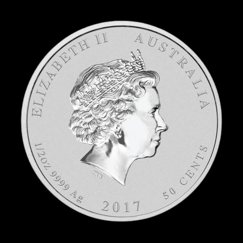 Lunar II Rok Koguta 1/2 uncji srebra 2017 Kolorowany - image 2