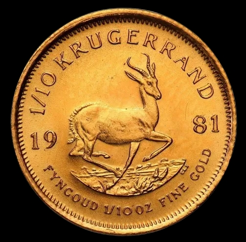 Krugerrand 1/10 uncji złota 1981 - image 1