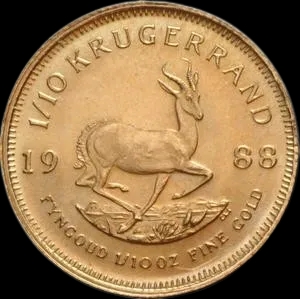 Krugerrand 1/10 uncji złota 1988 - image 1