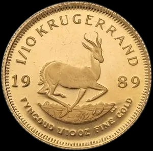 Krugerrand 1/10 uncji złota 1989 - image 1