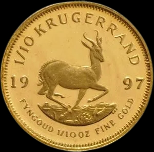 Krugerrand 1/10 uncji złota 1997 - image 1