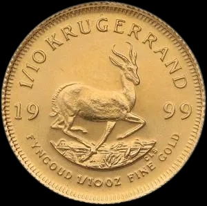 Krugerrand 1/10 uncji złota 1999 - image 1