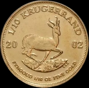 Krugerrand 1/10 uncji złota 2002 - image 1