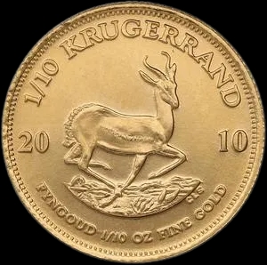Krugerrand 1/10 uncji złota 2010 - image 1