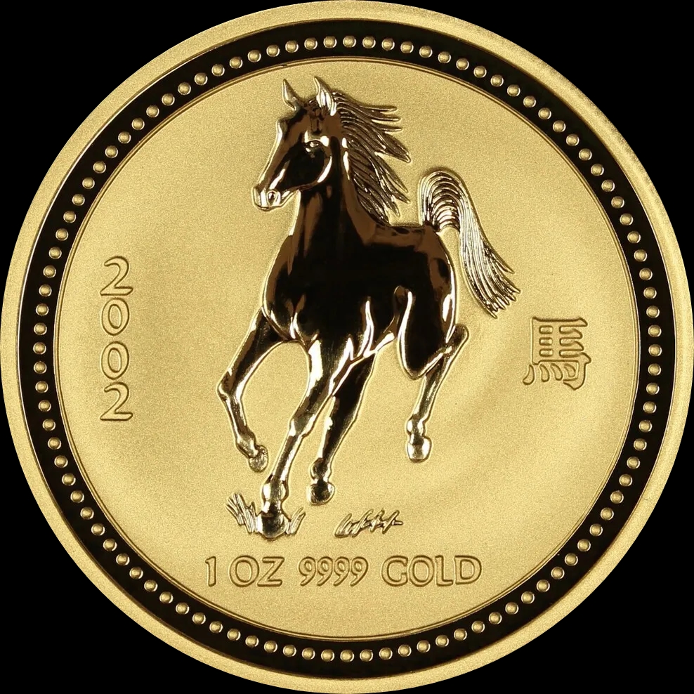 Lunar I Rok Konia 1 uncja Złota 2002 - image 1
