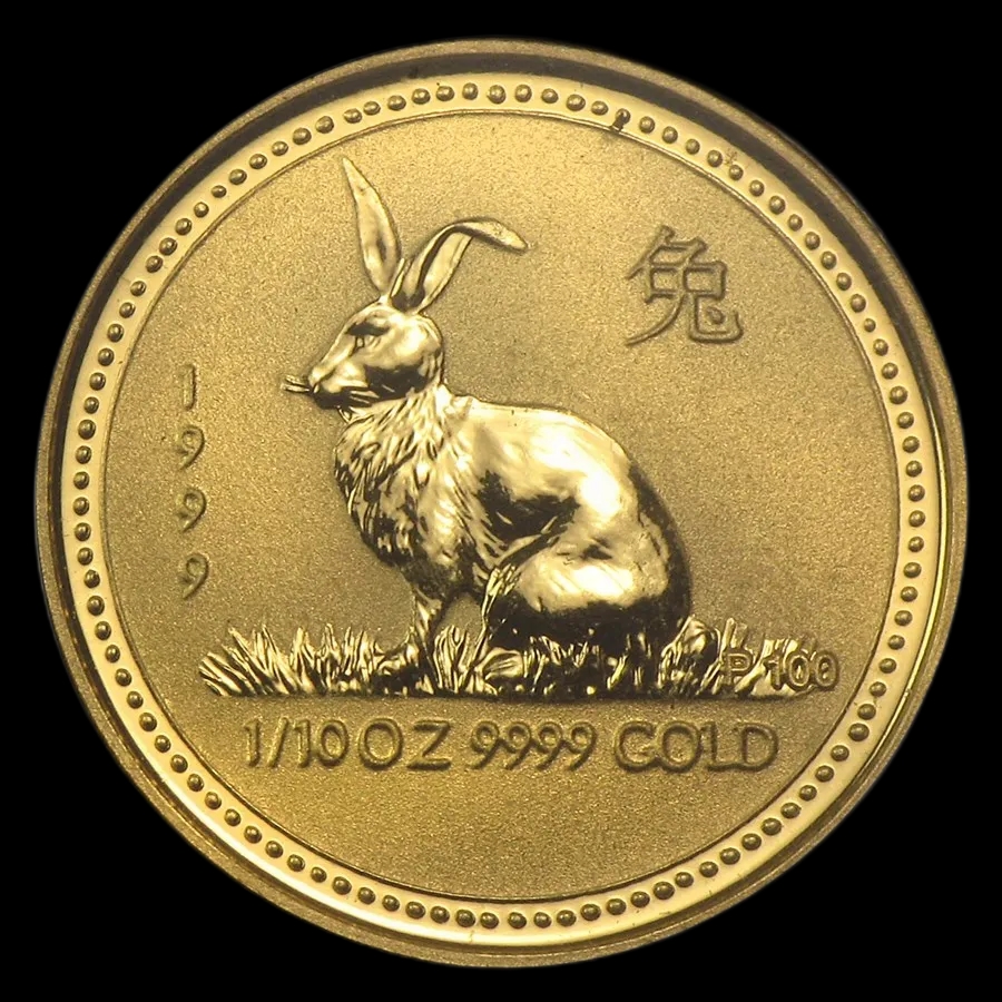 Lunar I Rok Królika 1/10 uncji złota 1999 - image 1