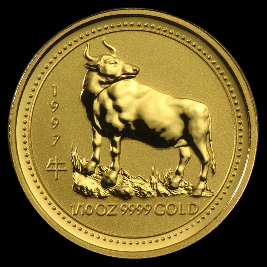 Lunar I Rok Wołu 1/10 uncji złota 1997 - image 1