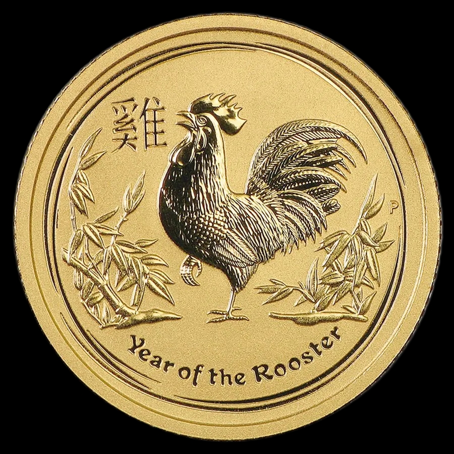 Lunar II Rok Koguta 1/10 uncji złota 2017 - image 1