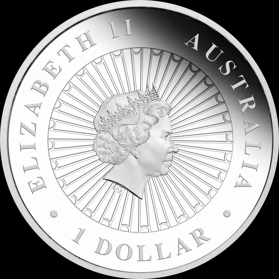 Lunar Rok Psa 1 uncja srebra 2018 Proof Opal - image 2