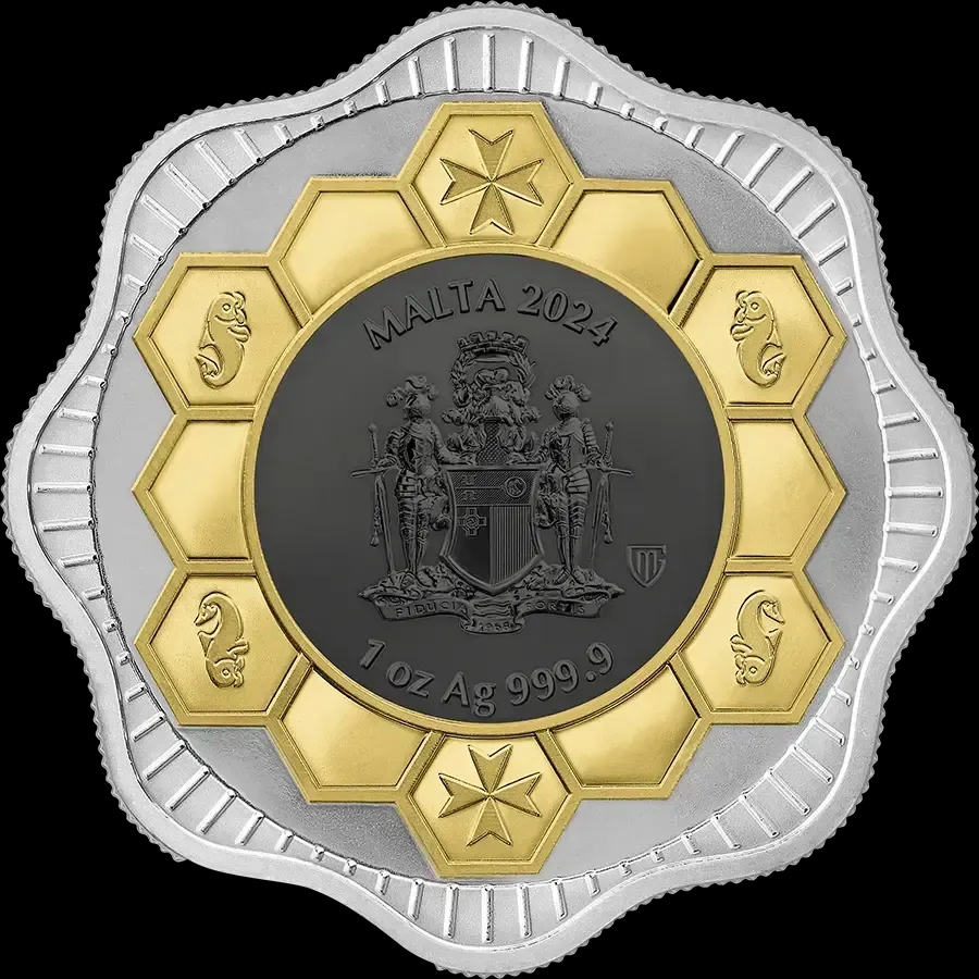 Malta Maltese Bee Pszczoła 1 uncja srebra 2024 - image 2