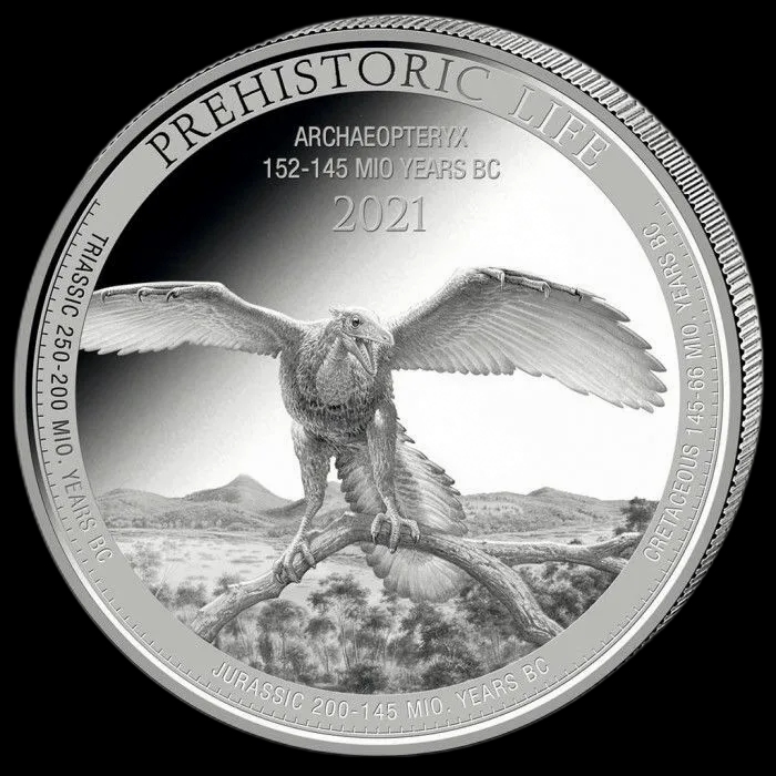 Prehistoric Life - Archaeopteryx 1 uncja Srebra 2021 - image 1