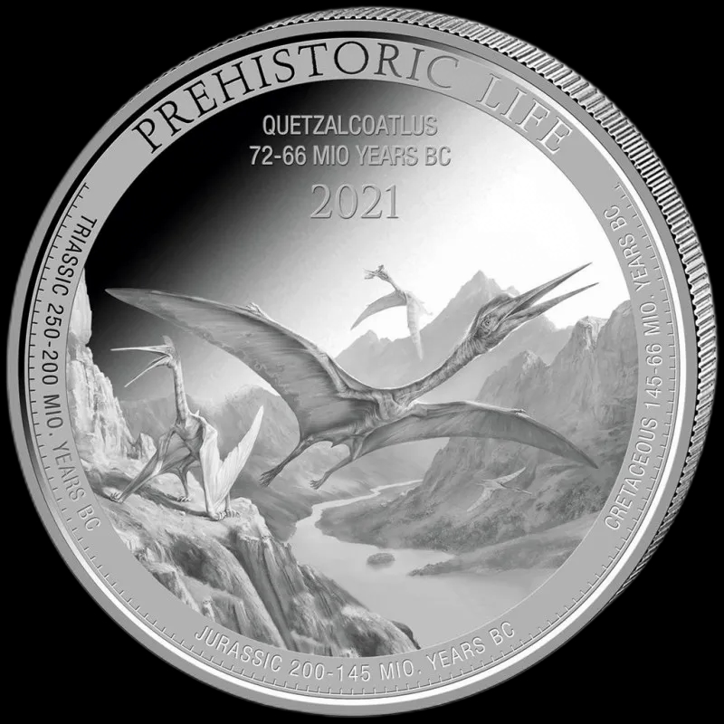 Prehistoric Life - Quetzalcoatlus 1 uncja Srebra 2021 - image 1
