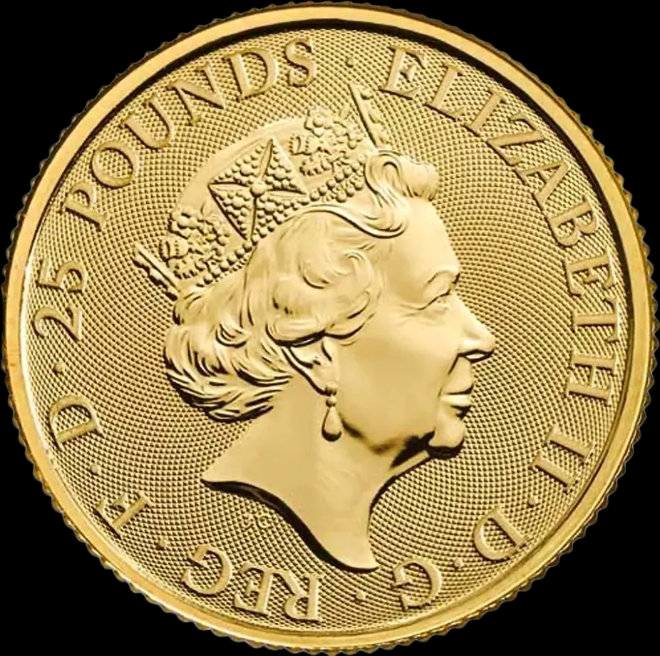 The Royal Tudor Beasts: Lion Of England 1/4 uncji złota 2022 - image 2