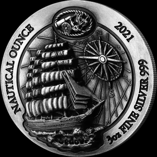 Rwanda: Nautical Ounce Sedov 3 uncje srebra Ultra High Relief 2021 - image 1