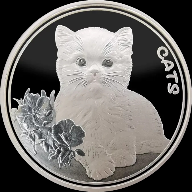 Fiji Cats 1 uncja Srebra 2022 Prooflike - image 1