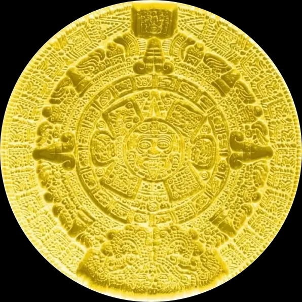 Aztec Sun Stone Stacker 1000g srebra Gilded - image 2