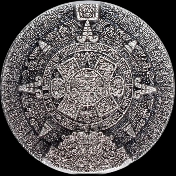 Aztec Sun Stone Stacker 1000g srebra - image 1