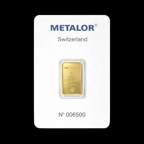 Sztabka 2g złota Metalor - image 1