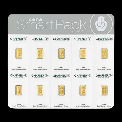 Sztabka 10x2g złota Smart Pack C.Hafner - image 1