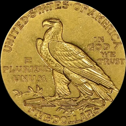 Amerykańskie 5 Dolarów "Indianin" 7.52g Złota - image 2
