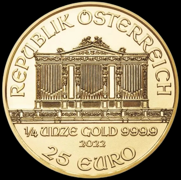 Wiedeński Filharmonik 1/4 uncji złota 2022 - image 2