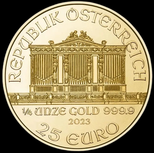 Wiedeński Filharmonik 1/4 uncji złota 2023 - image 2