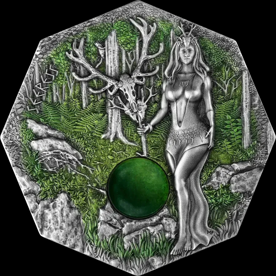 Seeress Witchcraft 2 uncje srebra 2023 Ultra High Relief - image 1