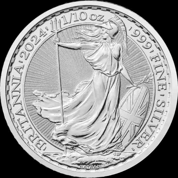 Britannia 1/10 uncji Srebra 2024 - Front
