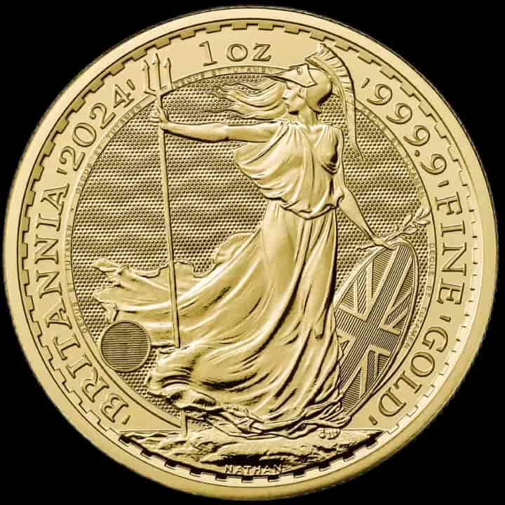 Britannia 1 uncja złota 2024 - Front
