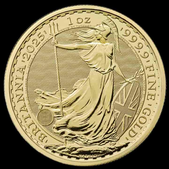 Britannia 1 uncja Złota 2025 - Front