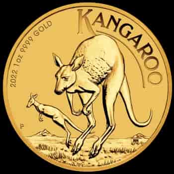 Australijski Kangur 1 uncja złota 2022 - Front