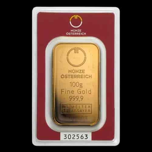 Sztabka 100g złota Austrian Mint - image 1