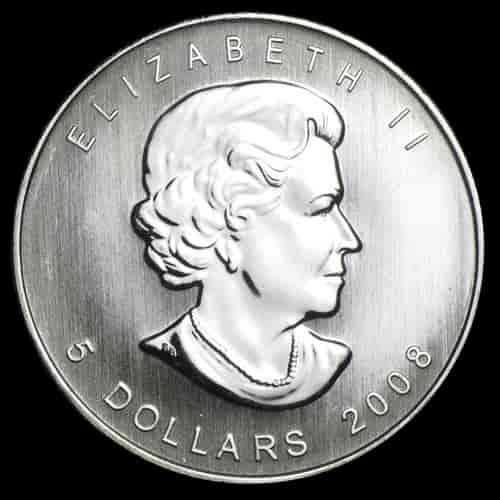 Kanadyjski Liść Klonowy 1 uncja srebra 2008 - image 2