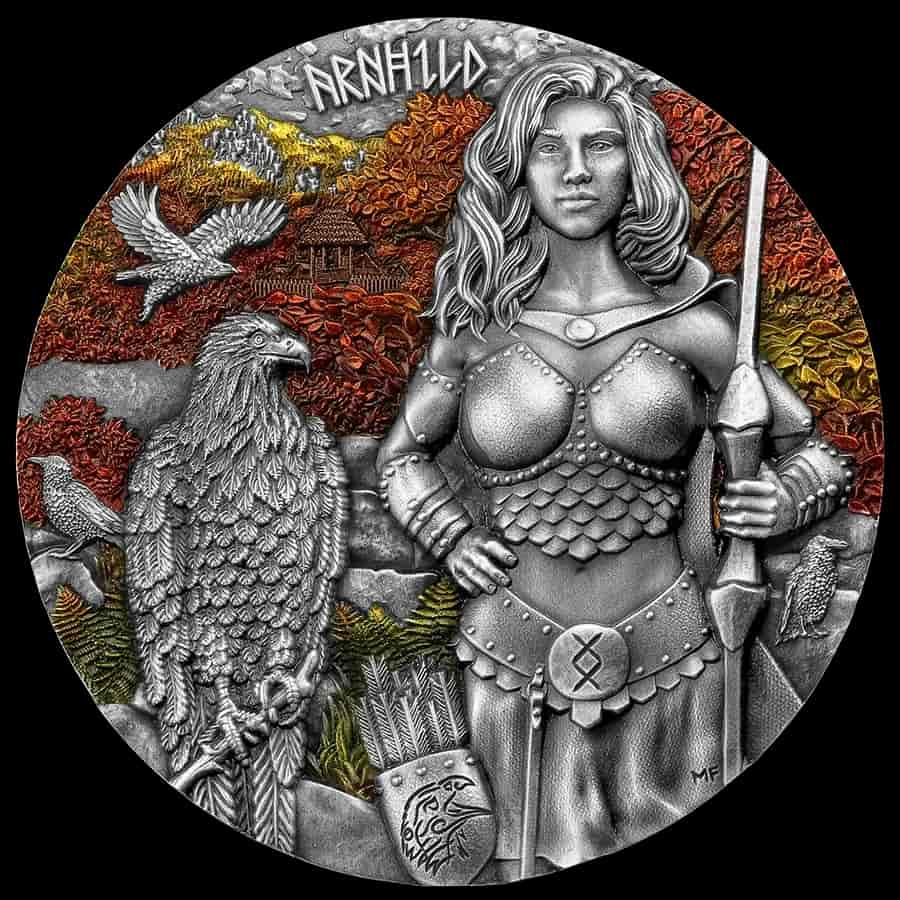 Valkyries Arnhild 2 uncje srebra Ultra High Relief 2025 - image 1