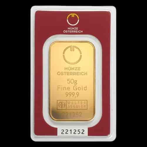 Sztabka 50g złota Austrian Mint - image 1