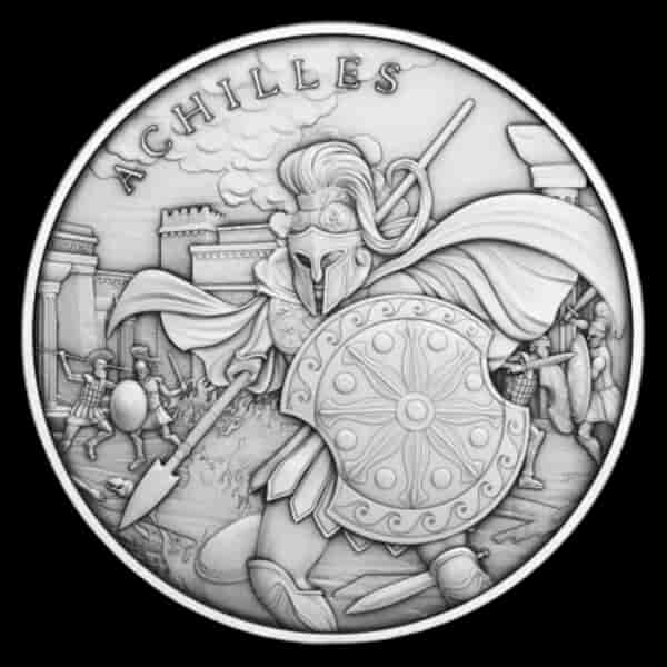 Legendary Warriors Achilles 1 uncja srebra - image 1