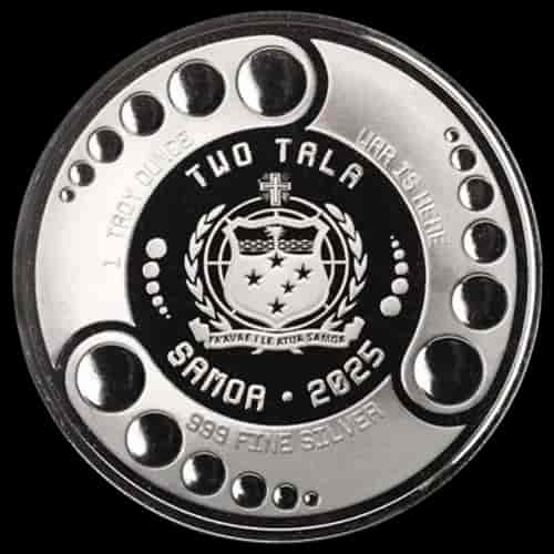 Samoa: Alien 1 uncja Srebra 2025 Rhodium - image 2