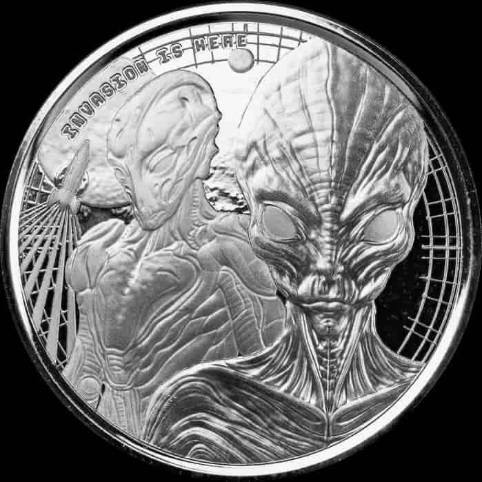 Ghana Alien 1 uncja Srebra 2023 - image 1