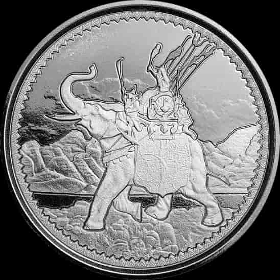 Gibraltar War Elephant 1 uncja Srebra 2022 - image 1