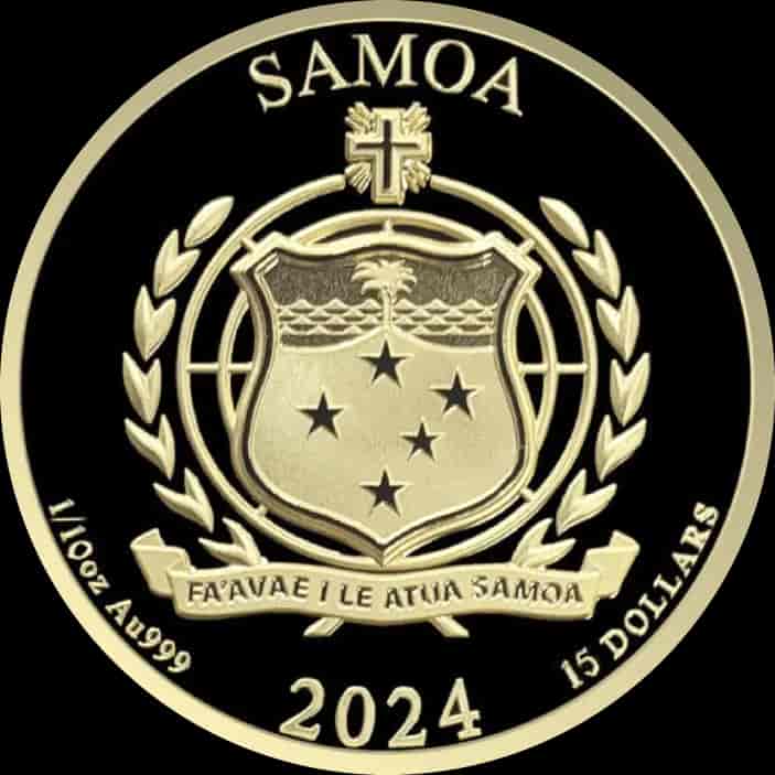 Samoa Golden Eagle 1/10 uncji Złota 2024 - image 2