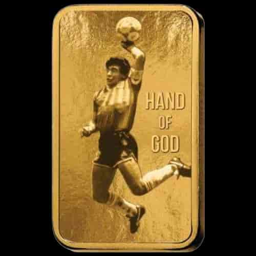 Sztabka  Maradona 1g złota 2026 PAMP - image 1