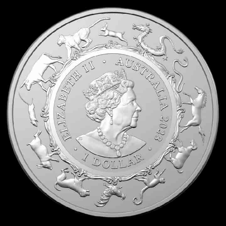 Lunar RAM Rok Królika 1 uncja srebra 2023 - image 2