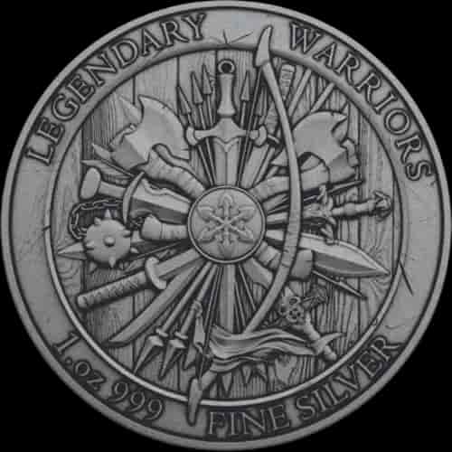 Legendary Warriors Sitting Bull Antique Color 1 uncja srebra - image 2
